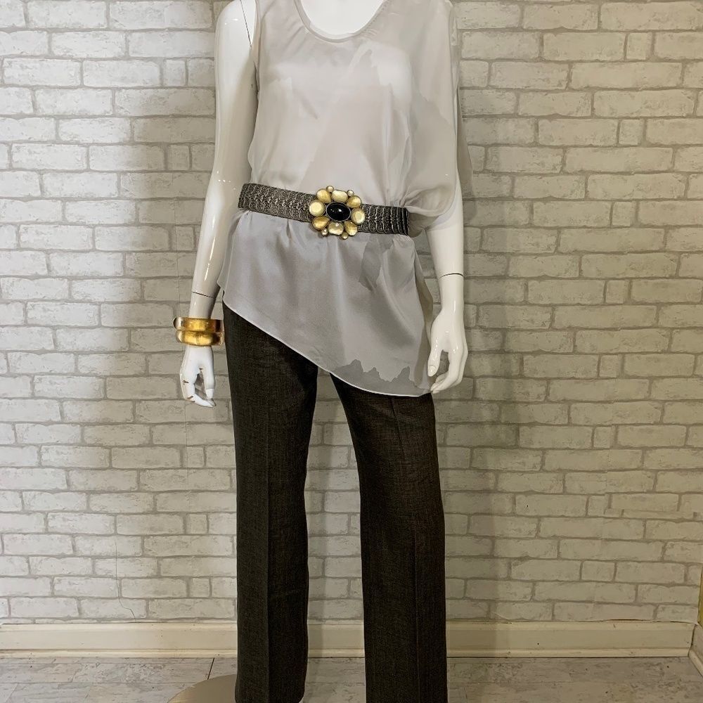 NWT Helmut Lang silk one-arm asymmetical top-S - Picture 5 of 10